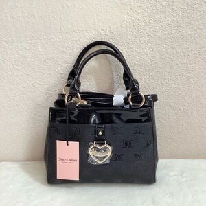 NEW Juicy Couture Liquorice My Heart Will Go On Satchel